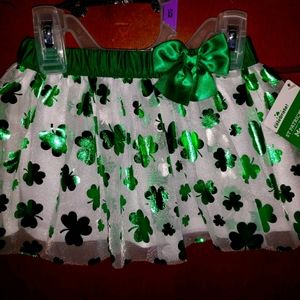 St. Patrick's Day skirt tutu with skort